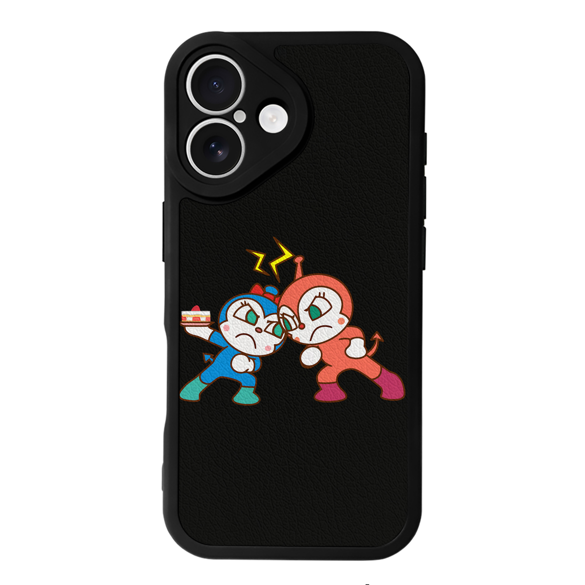 （画像用） アンパンマン Anpanman 【iPhone 16シリーズ対応】シリコンスマホケース（レザー調） 材質：シリコン